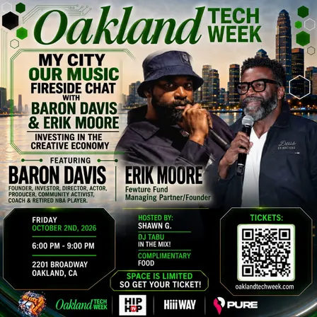 My City Our Music Fireside Chat With Baron Davis (Oakland Tech Week)