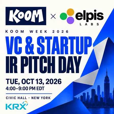KOOM VC/Startup Pitch Day