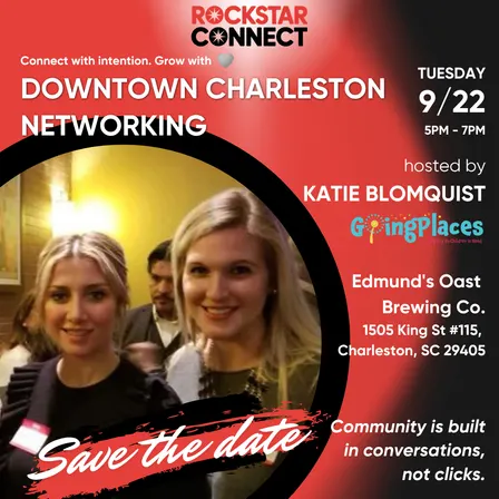 Free Downtown Charleston Rockstar Connect Networking Event (September)