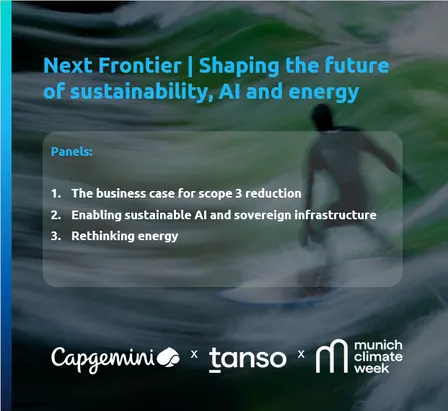 Capgemini & Tanso: Next Frontier - Shaping the future of sustainability, AI and energy