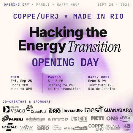 COPPE & Made in Rio Hackathon: Opening Day
