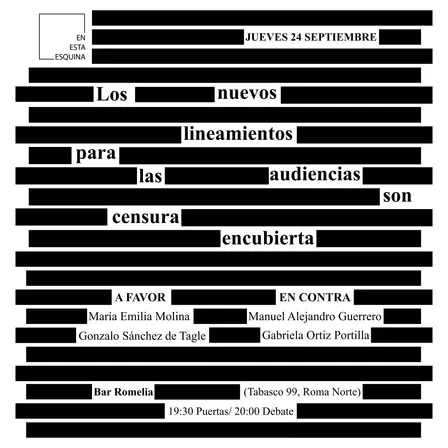 Los nuevos lineamientos para las audiencias son censura encubierta