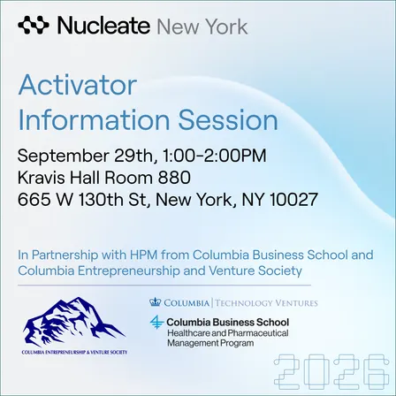 Nucleate NY Activator Info Session- Columbia Morningside