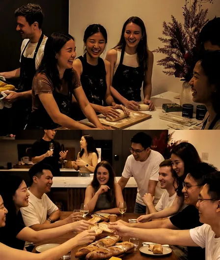 Bake as strangers, break bread as friends