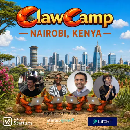 ClawCamp Nairobi X Zoho for startups : Scaling with Modern AI & Cloud Tools