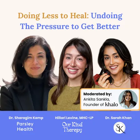 Doing Less to Heal: Undoing The Pressure to Get Better