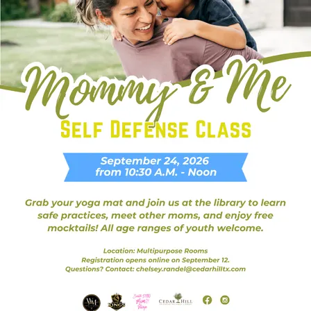 September 24th: Mommy & Me Self-Defense Class
