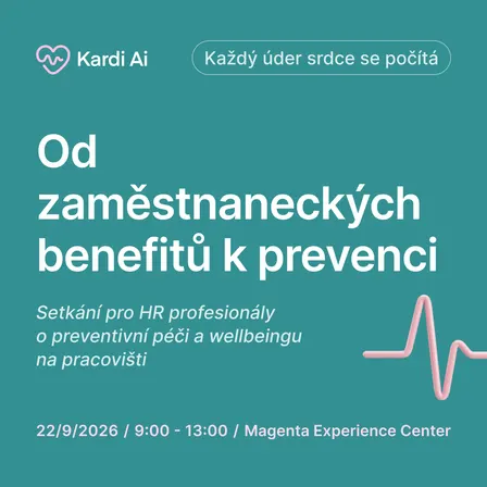 Každý úder srdce se počítá — Od zaměstnaneckých benefitů k prevenci