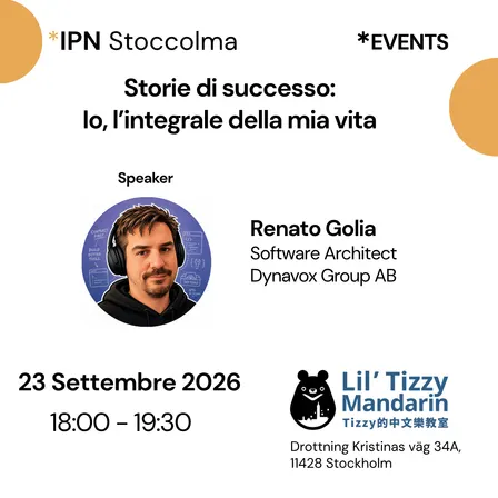 IPN Stoccolma - Storie di successo: Io, l'integrale della mia vita