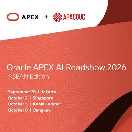 Oracle APEX AI Roadshow 2026, ASEAN Edition (Bangkok)