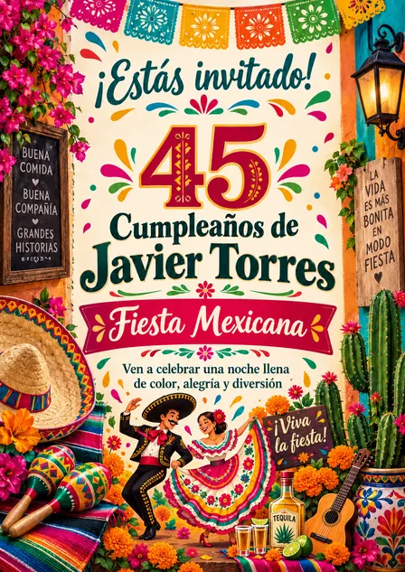 Javier cumple 45… ¡y se monta la mexicana! 🇲🇽🎉