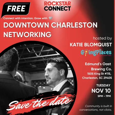 Free Downtown Charleston Rockstar Connect Networking Event (November)