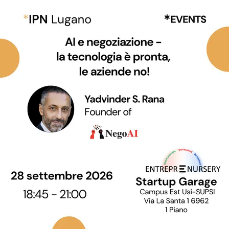 IPN Lugano - AI e Negoziazione: la Tecnologia è pronta, le aziende no!