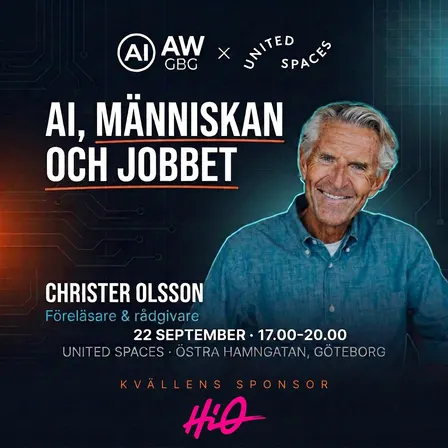 AIAWGBG med Christer Olsson – AI, människan och jobbet