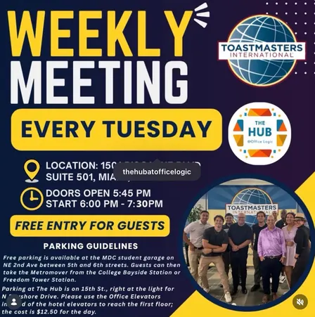 Biscayne Toastmasters at The HUB
