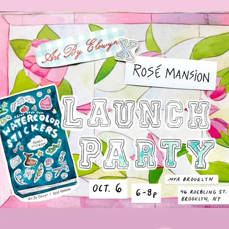 Watercolor Stickerbook Launch Party