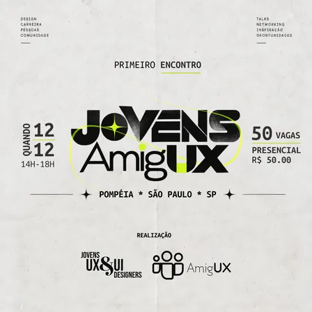 Jovens AmigUX - Duas Comunidades. Um encontro.