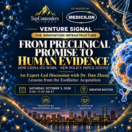Venture Signal: The Innovation Infrastructure -- From Preclinical Promise to Human Evidence