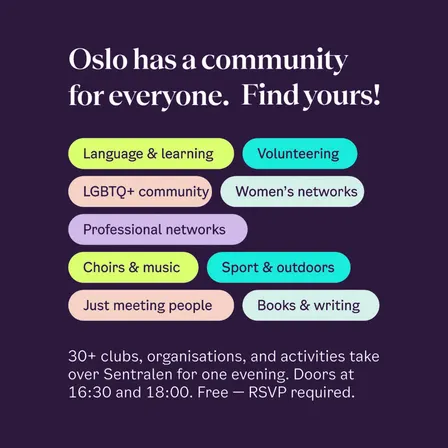 Welcome to Oslo: Community Day