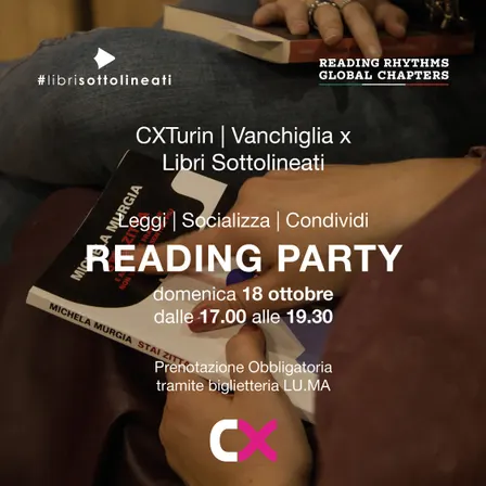 Reading Party Torino: domenica 18 ottobre