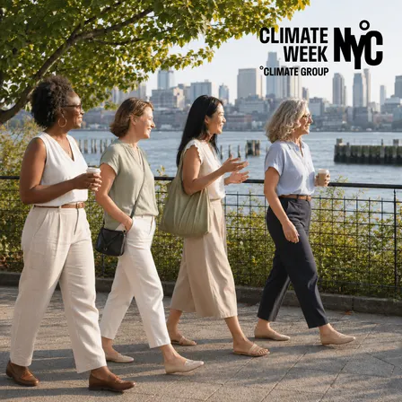 Steps Toward Sustainability: NY Climate Week Stroll Along the Hudson River