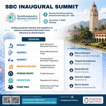 Senotherapeutics Biomarker Consortium: Inaugural Summit