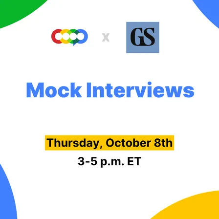 Goldman Sachs Mock Interviews