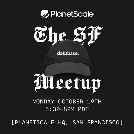 THE SF DATABASE MEETUP: October