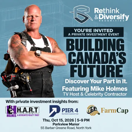 Building Canada’s Future. Discover Your Part in It: You’re Invited to A Private Investment Event