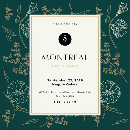 The Hiring Trust Problem | 5 to 9 Society Dinner - Montreal