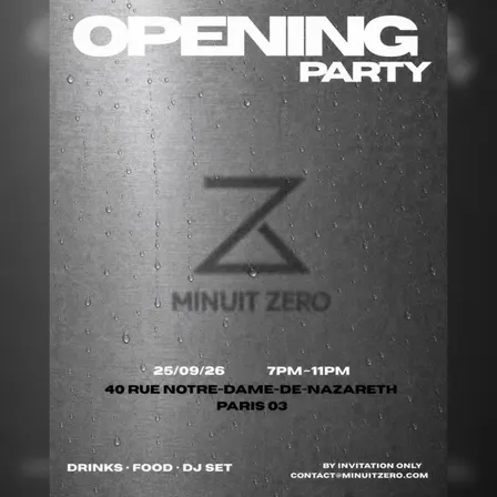 MINUIT ZERO - Opening Party