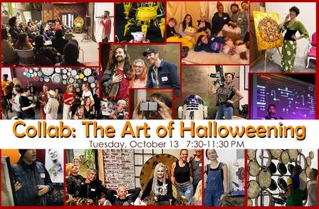 Collab for OCTOBER - LA's Best monthly Art Salon & Creative Networking Party!