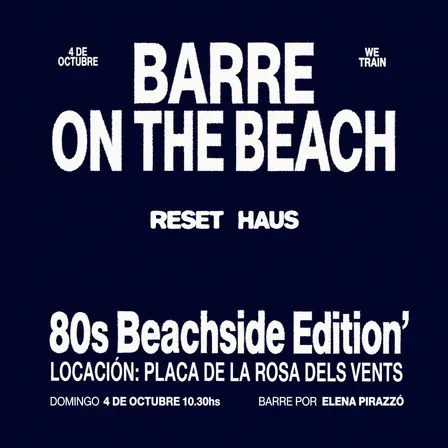 Barre on the beach - 80s Beachside Edition