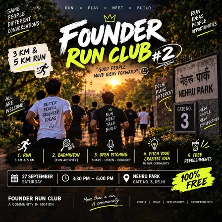 Founder Run Club #2 — Run • Play • Connect