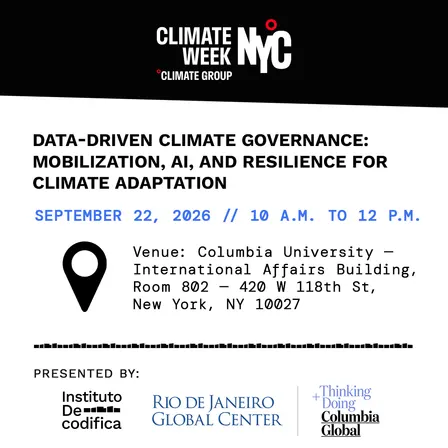 Data-Driven Climate Governance: Mobilization, AI, and Resilience for Climate Adaptation