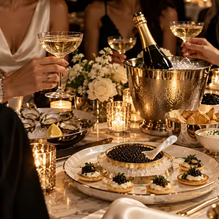 Caviar and Champagne