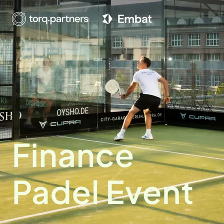 Finance Padel Networking Event mit Embat & torq.partners