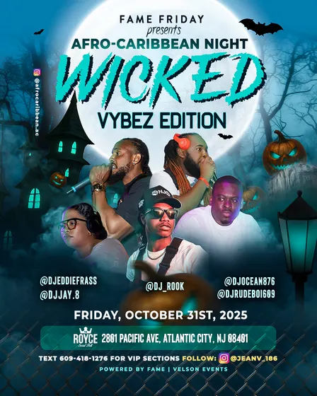 ROYCE IS HAUNTED AFRO-Caribbean HALLOWEEN PARTY