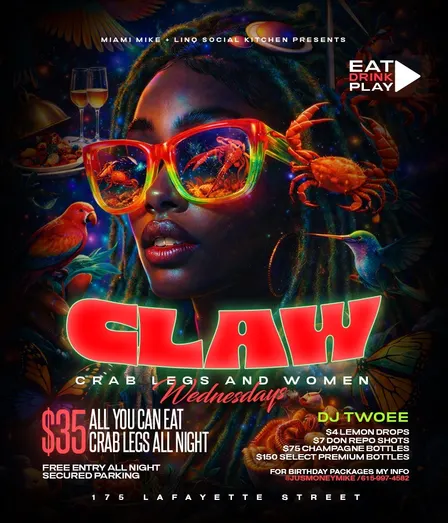 All You Can Eat Crab Legs -CLAW