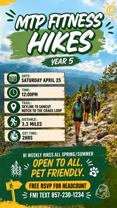 MTP FITNESS HIKES - YEAR 5
