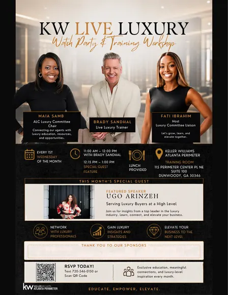 KW Live Luxury Training Featuring Guest Speaker from London!