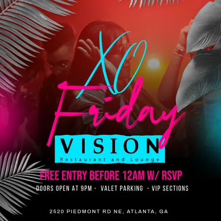 XO FRIDAY'S @ VISION LOUNGE