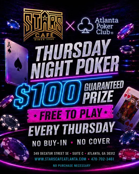 Thursday Night Poker at Stars Café