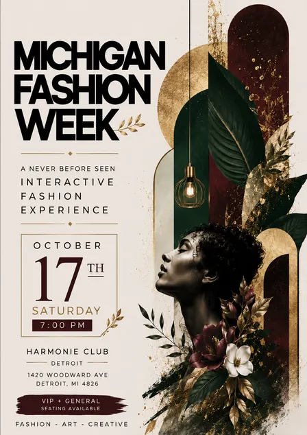 MICHIGAN FASHION WEEK - THE FIRST BLOOM