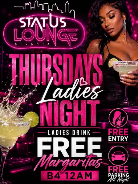 LADIES NIGHT! LADIES DRINK FREE MARGARITAS 8PM-12AM