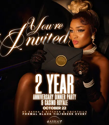 Sashas Kitchen Cocktails 2yr Anniversary Celebration & Casino Royale!