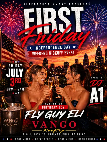 FIRST FRIDAY @ VANGO ROOFTOP LOUNGE