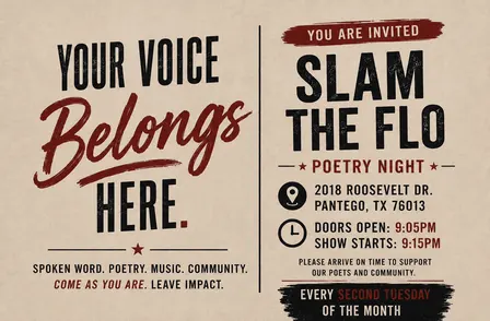 Slam The Flo Poetry Night