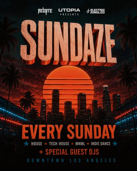 SUNDAZE - OPEN AIR EVENT at UTOPIA by REUNITE - SECRET GUEST HEADLINER