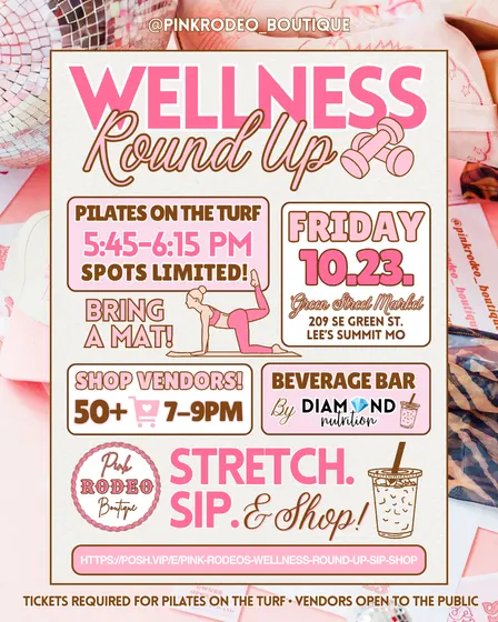 Pink Rodeo's Wellness Round Up Sip & Shop